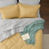 5/7 Pcs Bed in a Bag with Contrast Color Solid Design Bedding Set - 4 of 4