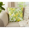 Saro Lifestyle Printed Lemon  Decorative Pillow Cover, Multi, 18" - 3 of 3