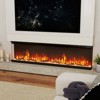 Costway 60" Wide 3-Sided Electric Fireplace Insert 750with 1200W Recessed Wall-Mounted Heater - 2 of 4