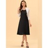 INSPIRE CHIC Women's Semi Sheer Open Front Elegant 3/4 Sleeves Mesh Bolero Shrug - 3 of 4