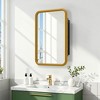 Dovelina Wall Medicine Cabinet Mirror Cabinet Multifunctional Wall-Mounted Mirrored Cabinet with Magnetic Doors - 2 of 4