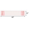 Big Dot of Happiness Pink Rose Gold Birthday - Petite Happy Birthday Party Paper Table Runner - 12 x 60 inches - 3 of 4