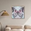 Art Remedy Shining Butterfly Colorful buterfly and flowers wall art Framed - 2 of 4