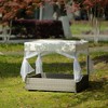 MaseiKar Dog Bed, Pet Bed, Pet Enclosures, Pet Outdoor Furniture, Pet Patio Furniture, Seasonal PE Wicker Pet Furniture, Dog Bed - 4 of 4
