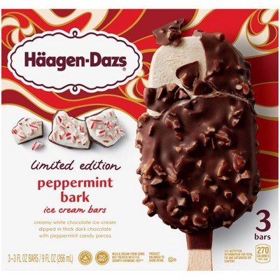 Haagen Dazs Peppermint Bark Ice Cream Bars - 3ct