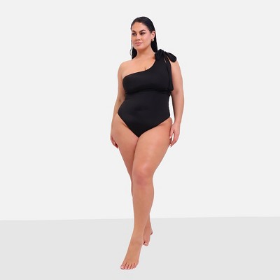 Rebdolls Women's Bay Tie One Shoulder Swimsuit