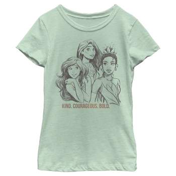 Girl's Disney Sketch Portraits T-Shirt