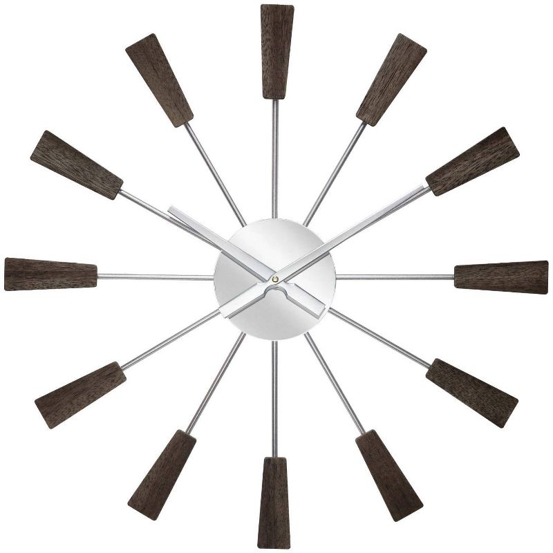 23.5&#34; Vane Mid-Century Wall Clock - Infinity Instruments, 1 of 7