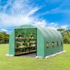 Greenhouse with Galvanized Steel Frame, Grow Tent Reinforced Green Cover & Climate Control ,for Maximum Plant Growth & Year-Round Gardening - 2 of 4