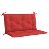 vidaXL Garden Bench Cushion Red 39.4"x(19.7"+19.7")x2.8" Oxford Fabric - 2 of 4