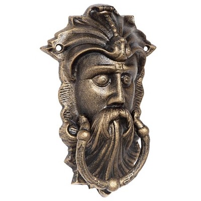Design Toscano Sutherland House Greenman Authentic Foundry Iron Door Knocker