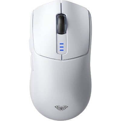 AULA SC580 Rechargeable Wireless Gaming Mouse, 6 Programmable Buttons, Ergonomical, Tri-Mode Connect - White