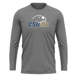 California State University - Monterey Bay Adult Sport Long Sleeve Shirt Primary Logo, Athletic Heather - 1 of 4