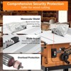 WhizMax Table Saw 10 Inch, 5000RPM Powerful Tablesaw with Stand & Protective Cover, 90°Cross Cut & 0-45°Bevel Cut, Jobsite Table Saw Adjustable Depth - 2 of 4