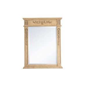 Elegant Lighting Wood frame mirror 28 inch x 36 inch in Antique Beige - 1 of 4