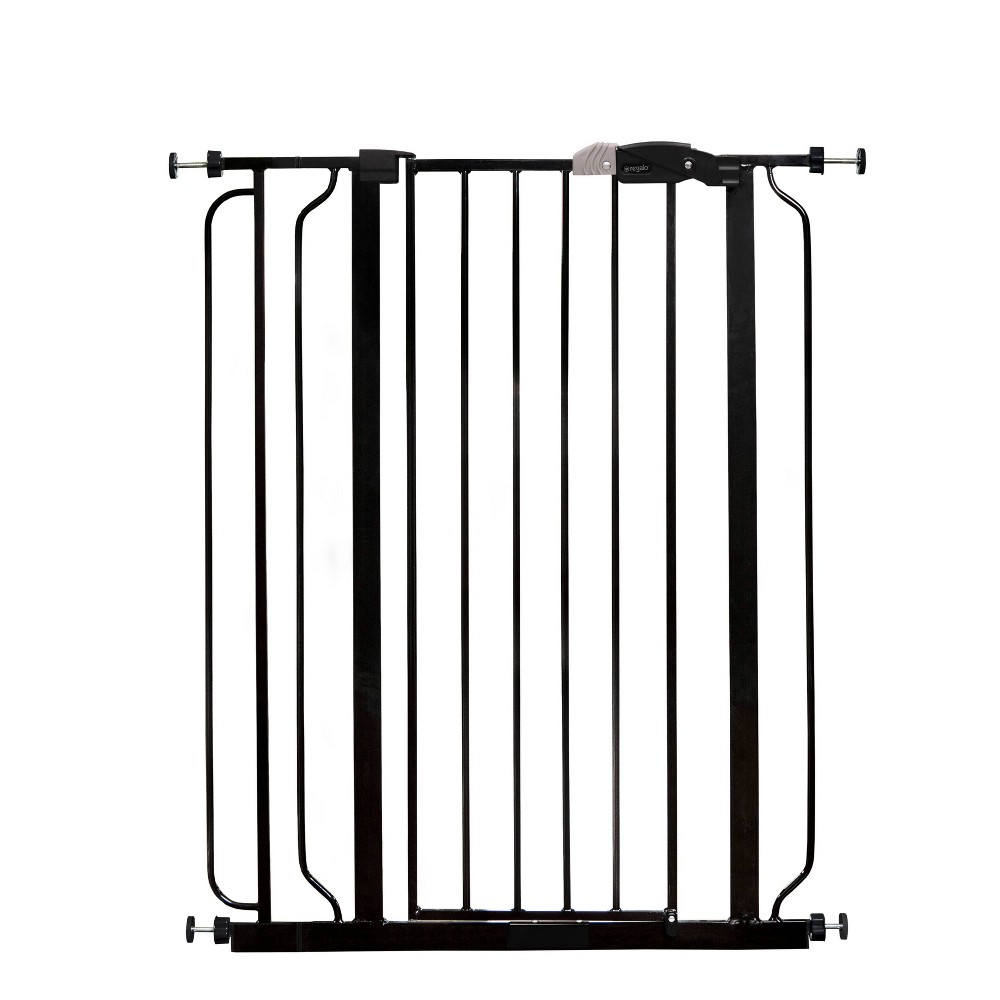 Photos - Baby Safety Products Regalo Extra Tall Easy Step Metal Walk Through Baby Gate - Black