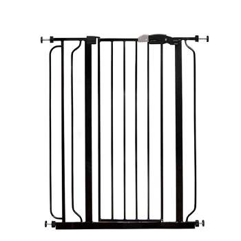 Regalo Extra Tall Easy Step Metal Walk Through Baby Gate - Black