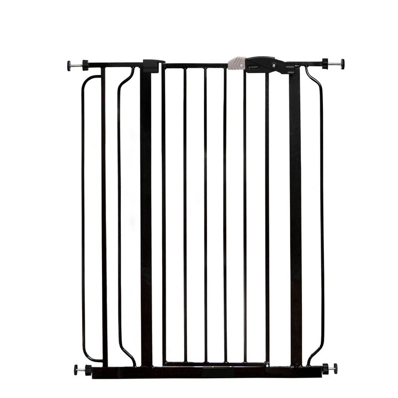 Regalo Extra Tall Easy Step Metal Walk Through Baby Gate - Black, 1 of 5