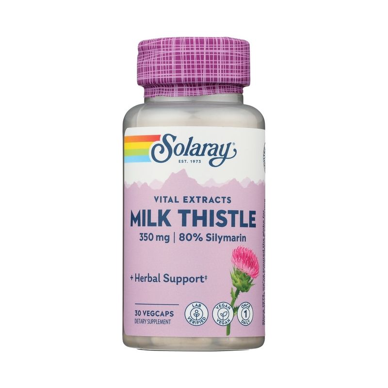 Solaray Herbal Supplements One Daily Milk Thistle 350 mg Capsule 30ct, 1 of 4
