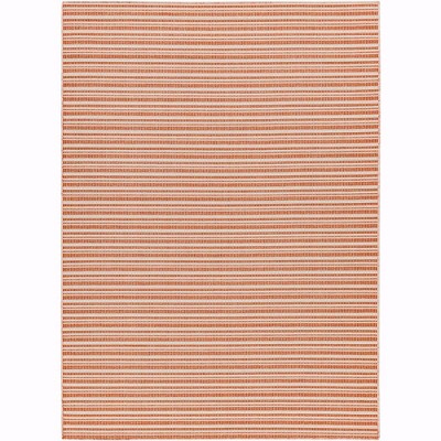 Mark & Day Acheri 7'7"x10' Rectangle Woven Indoor and Outdoor Area Rugs Red: Stain-Resistant, Modern, Stripe Pattern