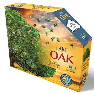Madd Capp Puzzles: I Am Oak - 1000 Piece Tree Shaped Jigsaw Puzzle - 1 of 4
