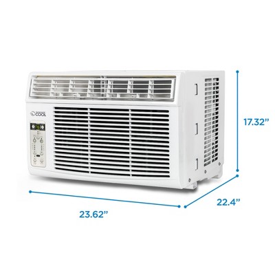 Commercial Cool 10000 BTU White Window Air Conditioner with Remote