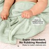 KeaBabies 2pk Snuggle Baby Towels with Hood for Newborn Girls, Boys, Toddlers, Soft & Absorbent Hooded Baby Bath Towels - 4 of 4