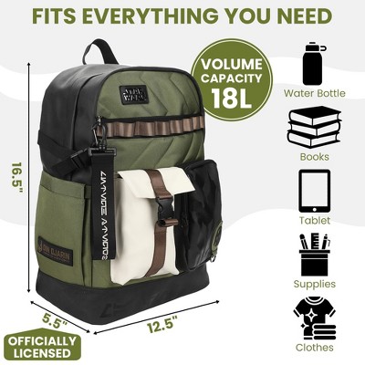 The Mandalorian Star Wars The Mandalorian Green 18.5" Backpack — фото 3
