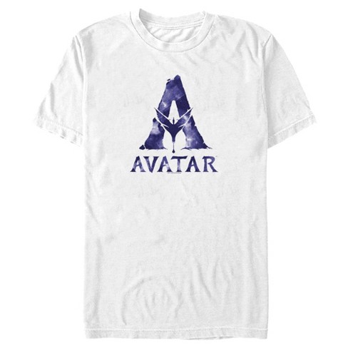 Men's Avatar Watercolor A Logo T-shirt - White - Medium : Target