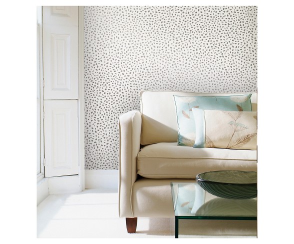 Devine Color Speckled Dot Peel & Stick Wallpaper - Sterling