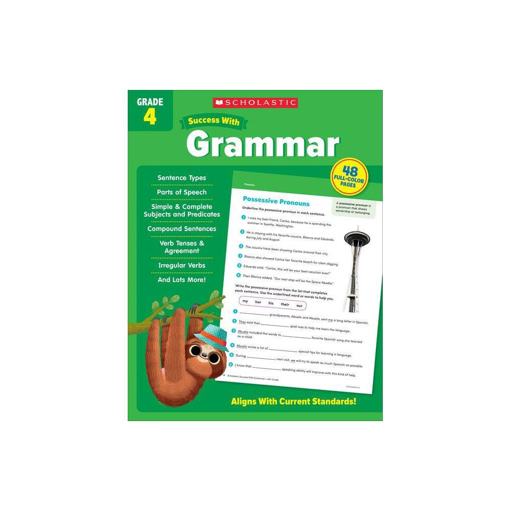 Scholastic Success with Grammar Grade 4 - by Scholastic Teaching Resources (Paperback)