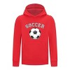 Everyday Kids Sports Collection Soccer Pullover Hoodie – Vintage Sketch Graphic Sweatshirt - 4 of 4