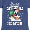 Girls' - Disney - Santas Official Helper Fitted Short Sleeve Graphic T-Shirt - 2 of 4
