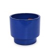 Set of 3 Modern Round Ceramic Planter Pots with Built-In Drainage, Glossy Ceramic Flower Pots for Windowsills, Patio, or Garden – The Pop Home - 4 of 4