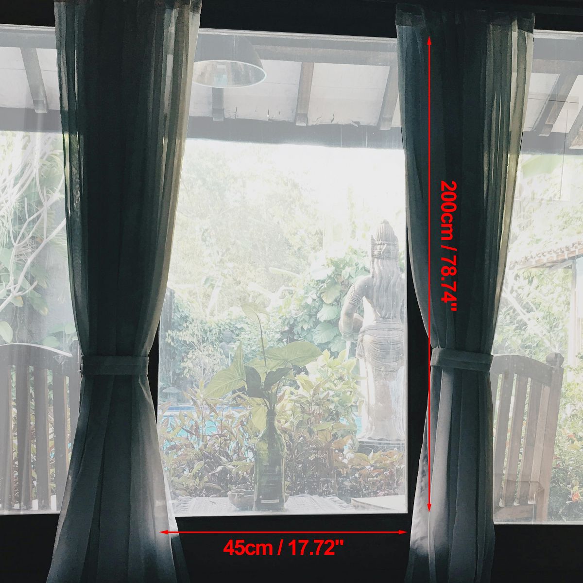 Unique Bargains Frosted Window Privacy Film 78.74"L x 17.72"W Clear 1 Pc - thumbnail 6