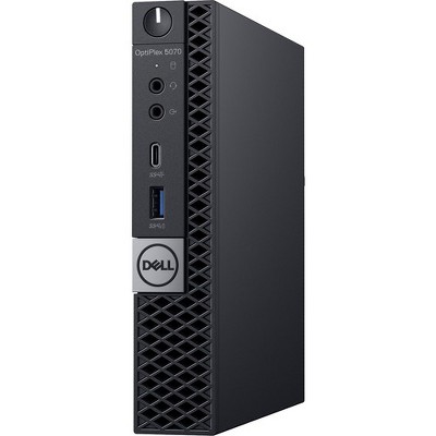 Dell OptiPlex 5000 5070 Desktop Computer - Core i7 i7-9700T - 8 GB RAM - 256 GB SSD - Micro PC - Windows 10 Pro 64-bit - Intel - Wireless LAN