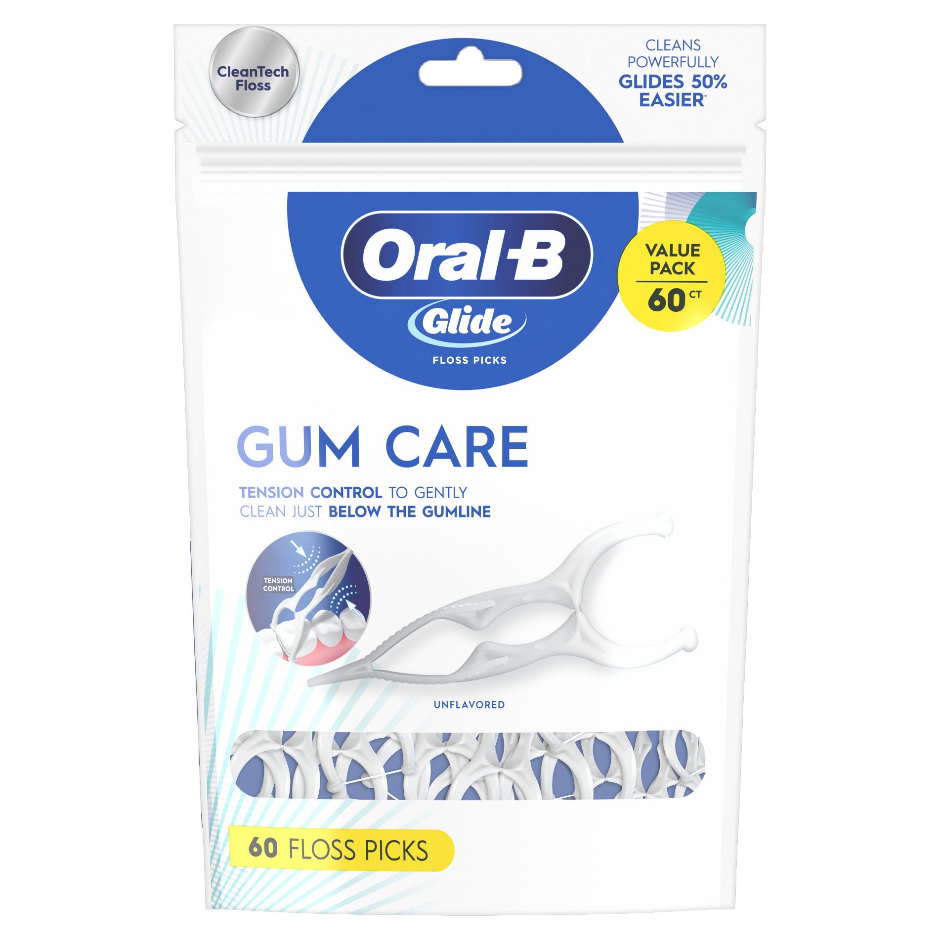 Oral-B Glide Gum Care Picks - 60ct