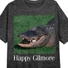 Happy Gilmore Crocodile With Golf Ball Crew Neck Short Sleeve Women's Black Heather Night Shirt - 2 of 2