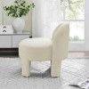 CAVINAS Loop Yarn Accent Chair with Mid-Height Curved Back,Modern Upholstered Living Room Chairs,Reading Chairs for Living Room - 4 of 4