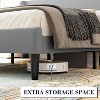 Nasitip Upholstered Bed Frame with Wingback Headboard, No Box Spring Needed, Wood Slats Support, Easy Assembly - 4 of 4