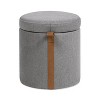 PAGED 14 Inch Tapered Square Ottoman, Modern Vanity Chair Footrest Ottoman, Extra Seat for Living Room, Bedroom, Easy to Move - 4 of 4
