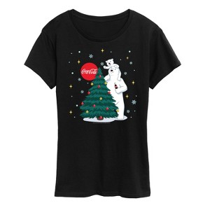 Women's - Coca-Cola - Christmas Tree Short Sleeve Graphic T-Shirt - 1 of 4