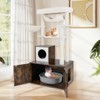 Tangkula 59 inch Cat Tree w/ Litter Box Enclosure w/ Hidden Washroom Scratching Posts - 3 of 4