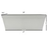 Classic Home and Garden Plastic Falmouth Window Box Planter with Drainage Holes, Starlight White Beadboard, 24" - image 3 of 3