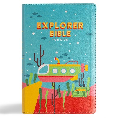 CSB Explorer Bible for Kids, Underwater Adventure Leathertouch - by  Csb Bibles by Holman (Leather Bound)