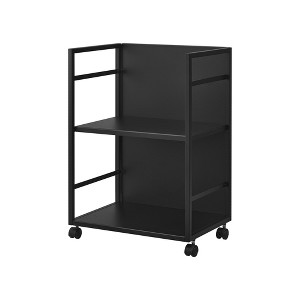 Yamazaki Home - Two-Tier Hideaway Storage Cart (24" H) - Steel - 1 of 4