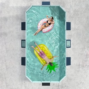 ORRD 2.6m PVC Inflatable Folding Swimming Pool - Portable Family Pool for Outdoor Use - 1 of 4