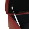 DOMETOUR Faux Leather Synthetic Leather Storage Ottoman for Living Room Red - 3 of 4