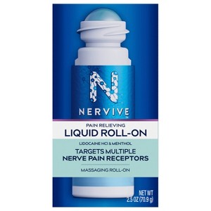 Nervive Nerve Care,Pain Relieving Roll On Liquid  2.5oz - 1 of 4