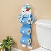 Collections Etc Festive Snowman Hanging Toilet Paper Holder - 2 of 2